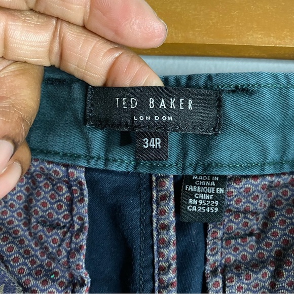 Ted Baker Men's Navy Slim Chino Pants - Picture 4 of 9